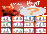 Calendário 2022 Turning Red para Imprimir