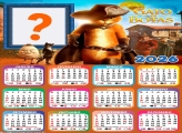 Calendário 2026 Gato de Botas Juntar Foto Online