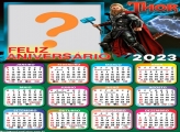 Calendário 2023 Feliz Aniversário Thor Foto Moldura Grátis