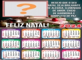 Calendário 2024 Feliz Natal Linda Mensagem com Foto Online