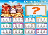 Calendário 2026 Divino Pai Eterno Colar Foto Online
