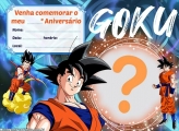 Convite Goku Dragon Ball