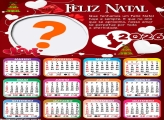 Calendário 2026 Feliz Natal Apaixonado Juntar Foto Online