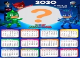 Calendário 2020 PJ Masks Colagem de Foto