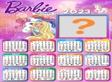 Calendário 2023 Barbie Unicórnio para Fazer Colagem