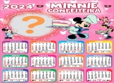 Colagem Foto Montagem Calendário 2024 Minnie Confeiteira