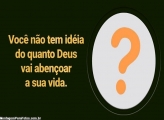 Deus vai abençoar a sua vida Moldura