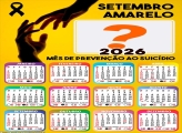 Calendário 2026 Setembro Amarelo Foto Montagem