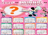 Calendário 2026 Minnie Confeiteira Emoldurar Foto Online