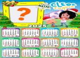 Moldura Calendário 2025 Feliz Natal Cleo e Cuquin Online