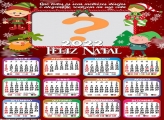 Calendário 2022 Natal Duendes do Papai Noel Montagem Grátis