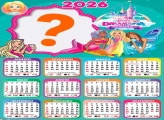 Calendário 2026 Barbie Dreamtopia Foto Colagem