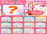 Foto Calendário 2026 Doceria Tema Grátis