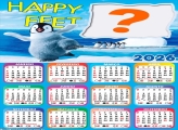 Calendário 2026 Happy Feet O Pinguim Colagem Online