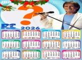 Calendário 2026 Feliz Natal Roberto Carlos Juntar Foto Online