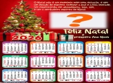 Calendário 2026 Estado de Espírito Feliz Natal Colar Foto Online