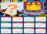 Calendário 2021 West Ham United Time de Futebol