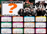 Calendário 2026 Scorpions Montagem de Foto