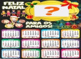 Foto Calendário 2026 Feliz Natal para os Amigos Grátis