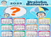 Calendário 2025 Ursinho Baloeiro Foto Montagem Grátis