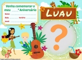 Convite Luau