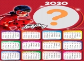 Calendário 2020 da LadyBug Colagem de Foto