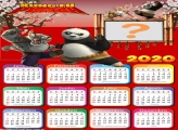 Calendário 2020 Kung Fu Panda Moldura Digital