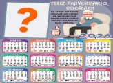 Foto Calendário 2026 Feliz Aniversário para Sogro Grátis