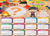 Montar Calendário 2021 de Festa Junina