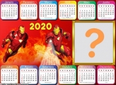 Calendário 2020 Horizontal Homem de Ferro