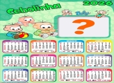 Calendário 2026 Cebolinha Baby Foto Colagem