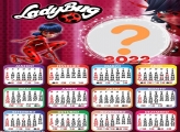 Calendário 2022 LadyBug Gratuito Online