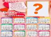 Calendário 2026 Maior Prova de Amor Dia dos Namorados Criar Montagem