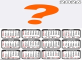 Calendário 2026 para Fazer Colagem Grátis