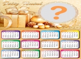 Calendário 2020 Feliz Natal Montagem de Fotos