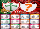 Calendário 2025 Portuguesa Time de Futebol Colagem de Foto