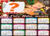 Calendário 2026 Mamãe Feliz Natal Colar Foto Online
