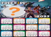 Calendário 2023 Free Fire Virtual Online Grátis
