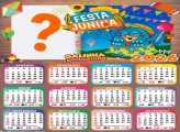 Calendário 2026 Arraiá da Galinha Pintadinha Festa Junina