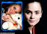 Atriz Alice Braga Moldura