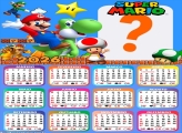 Calendário 2026 Super Mario Montagem de Foto