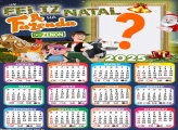 Moldura Calendário 2025 Feliz Natal Na Fazenda do Zenon