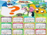 Calendário 2026 Hora de Aventura Montagem de Foto