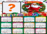 Calendário 2026 Papai Noel Negro Foto Colagem