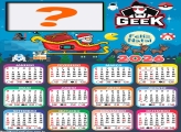 Calendário 2026 Natal Geek Colar Foto Online