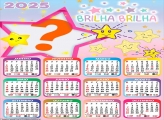 Foto Calendário 2025 Brilha Estrelinha Moldura