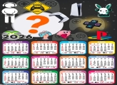 Calendário 2026 Gamer Colagem Online
