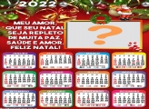 Calendário 2022 Mensagem Natal Muita Paz Saúde e Amor