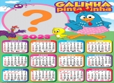 Virtual Calendário 2023 Galinha Pintadinha Saia Rosa