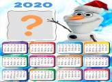 Calendário 2020 Olaf Foto Montagem Grátis